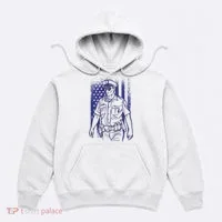 American Police Officer Hoodie thumb 0