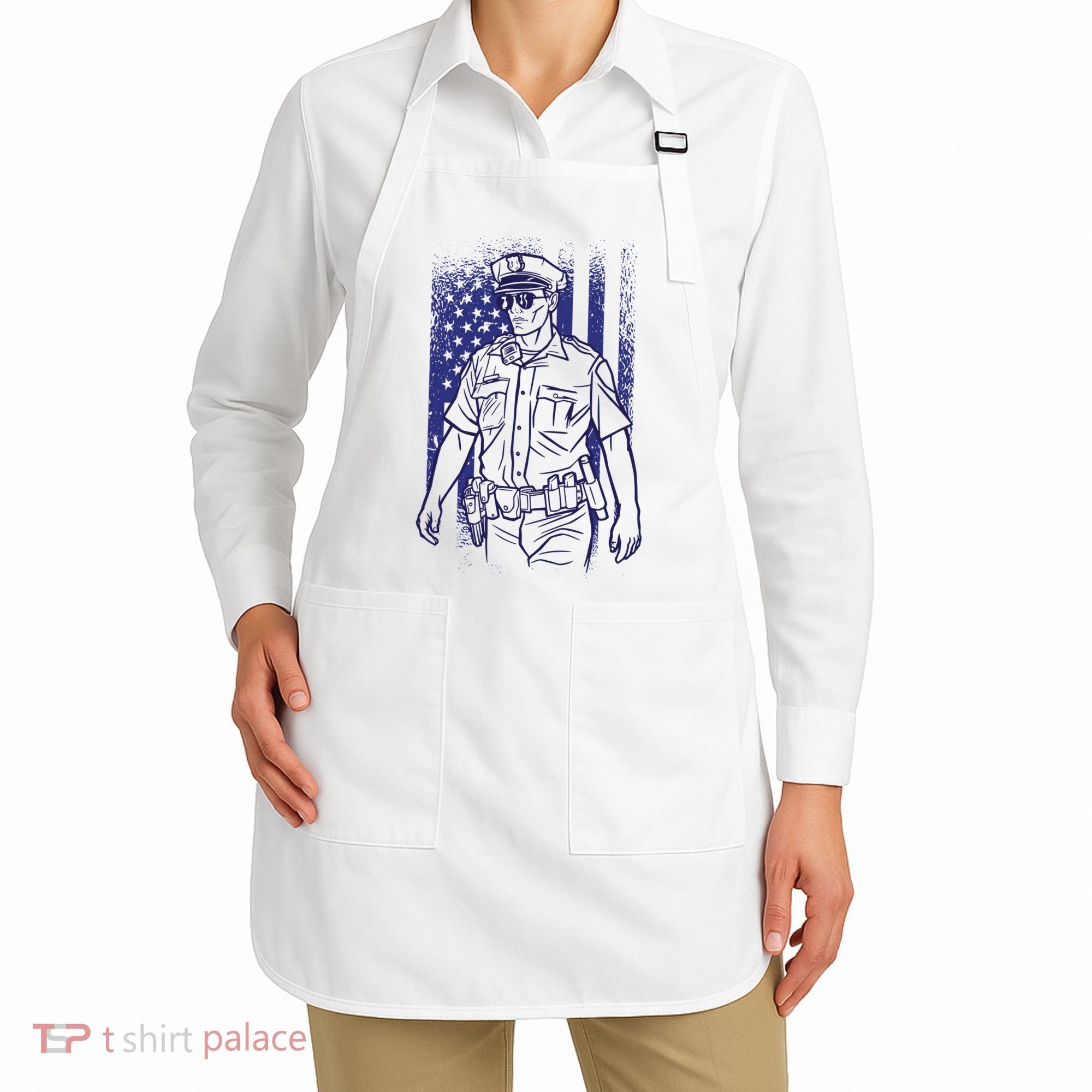 American Police Officer Apron