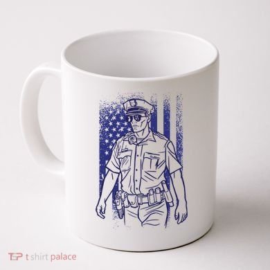 American Police Officer Coffee Mug