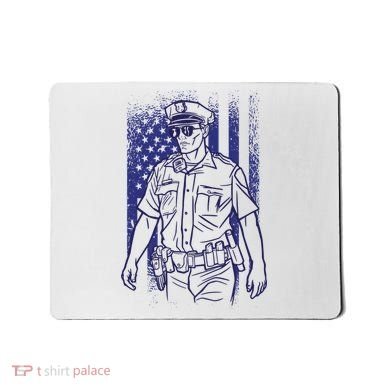 American Police Officer Mousepad