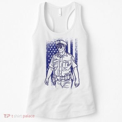 American Police Officer Women's Tank Top