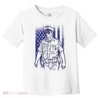 American Police Officer Toddler T-Shirt thumb 0