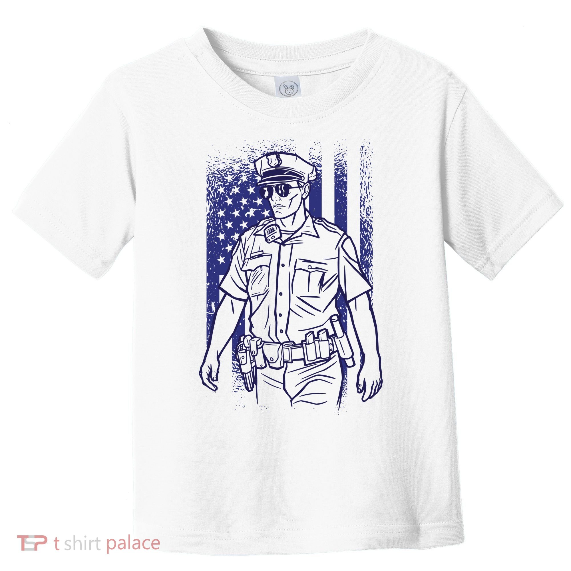American Police Officer Toddler T-Shirt