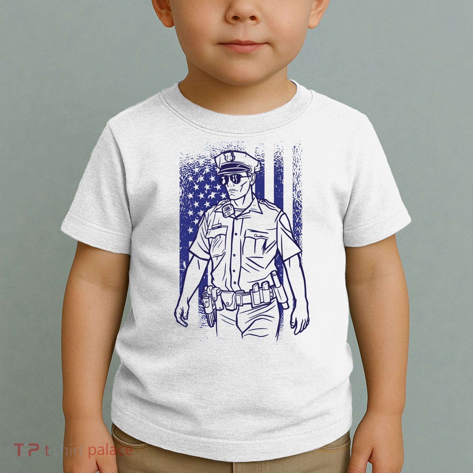 American Police Officer Toddler T-Shirt