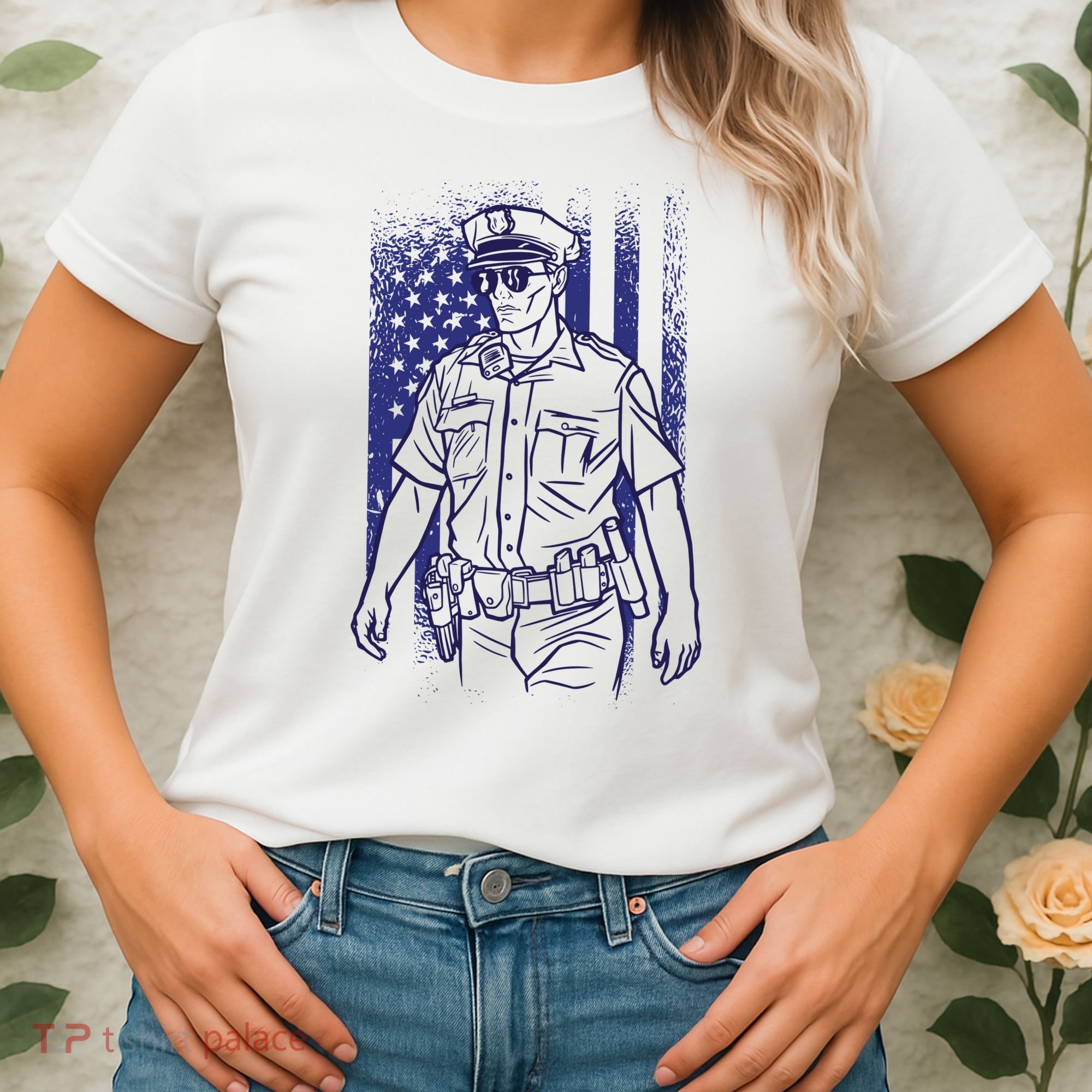 American Police Officer Women's T-Shirt