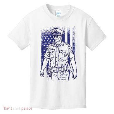 American Police Officer Kids T-Shirt