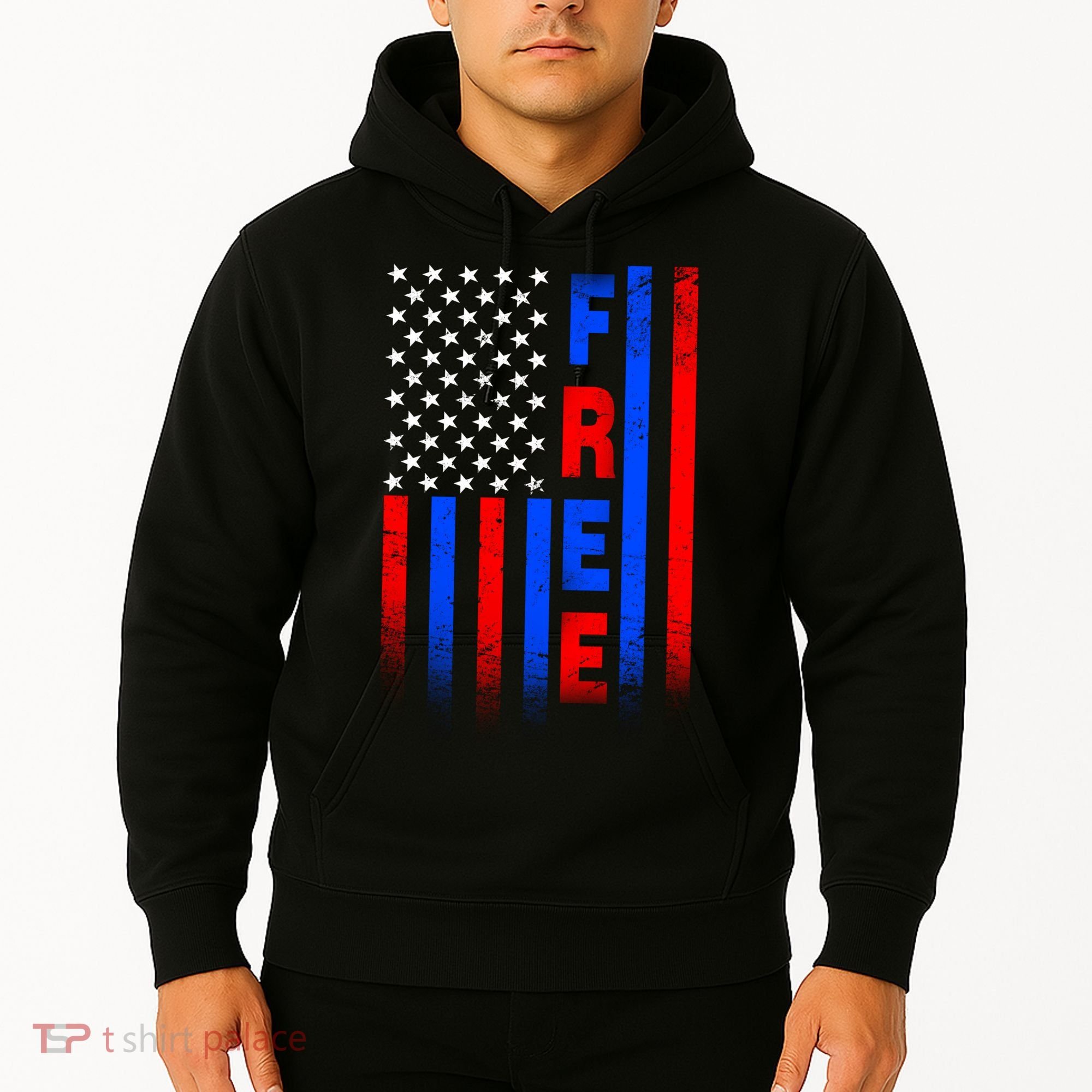 American Pride Freedom Flag Hoodie