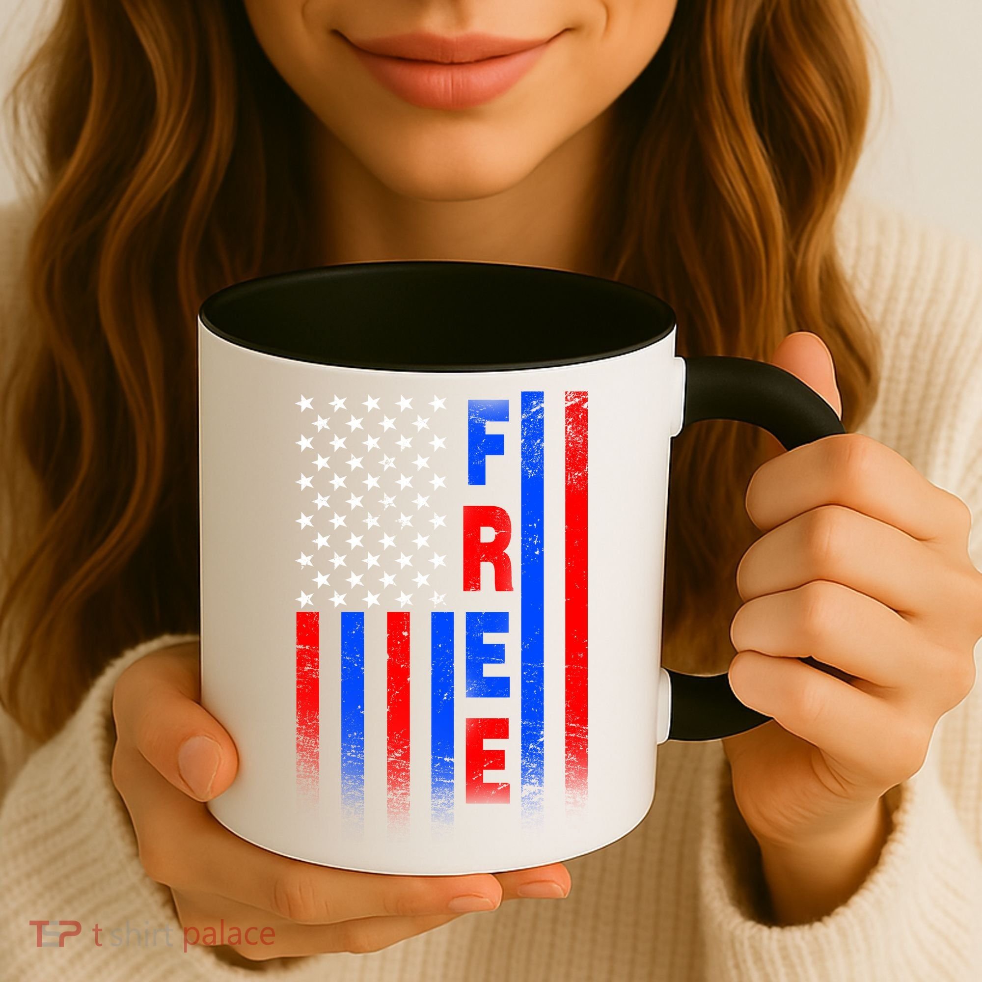 American Pride Freedom Flag Coffee Mug