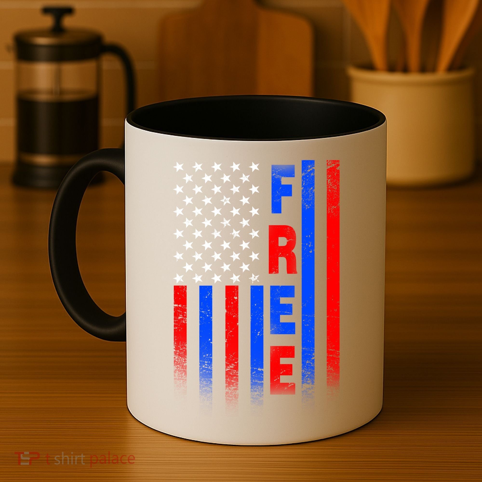 American Pride Freedom Flag Coffee Mug