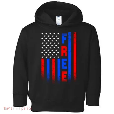 American Pride Freedom Flag Toddler Hoodie