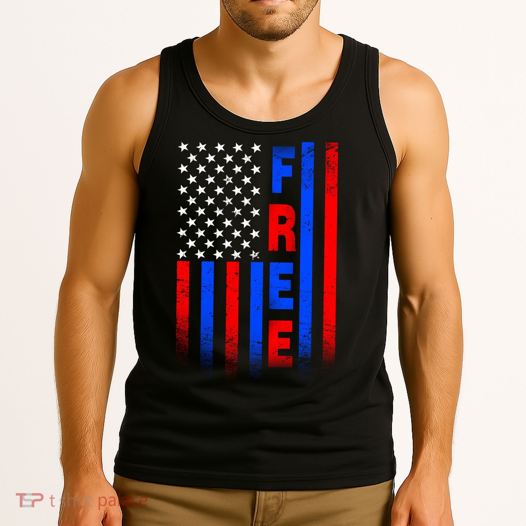 American Pride Freedom Flag Tank Top
