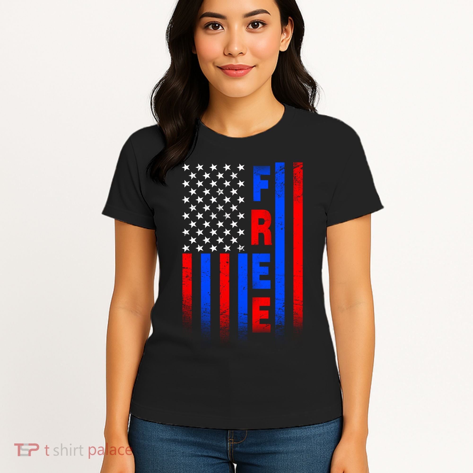 American Pride Freedom Flag Women's T-Shirt