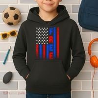 American Pride Freedom Flag Kids Hoodie thumb 2
