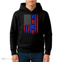 American Pride Freedom Flag Kids Hoodie thumb 4