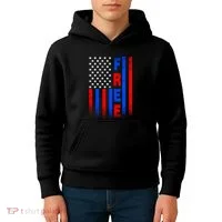 American Pride Freedom Flag Kids Hoodie thumb 4