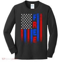 American Pride Freedom Flag Kids Long Sleeve Shirt thumb 0