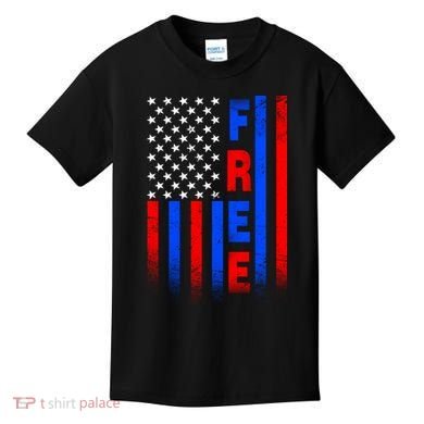 American Pride Freedom Flag Kids T-Shirt