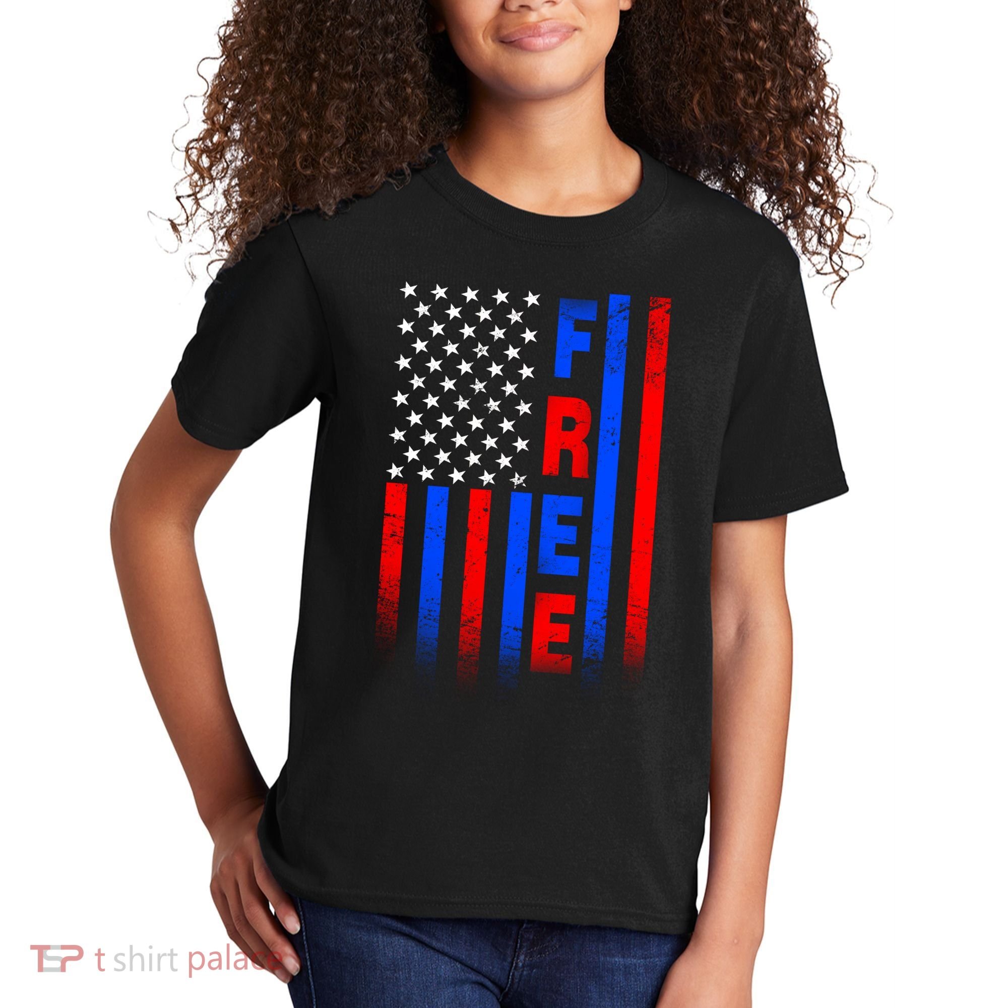 American Pride Freedom Flag Kids T-Shirt