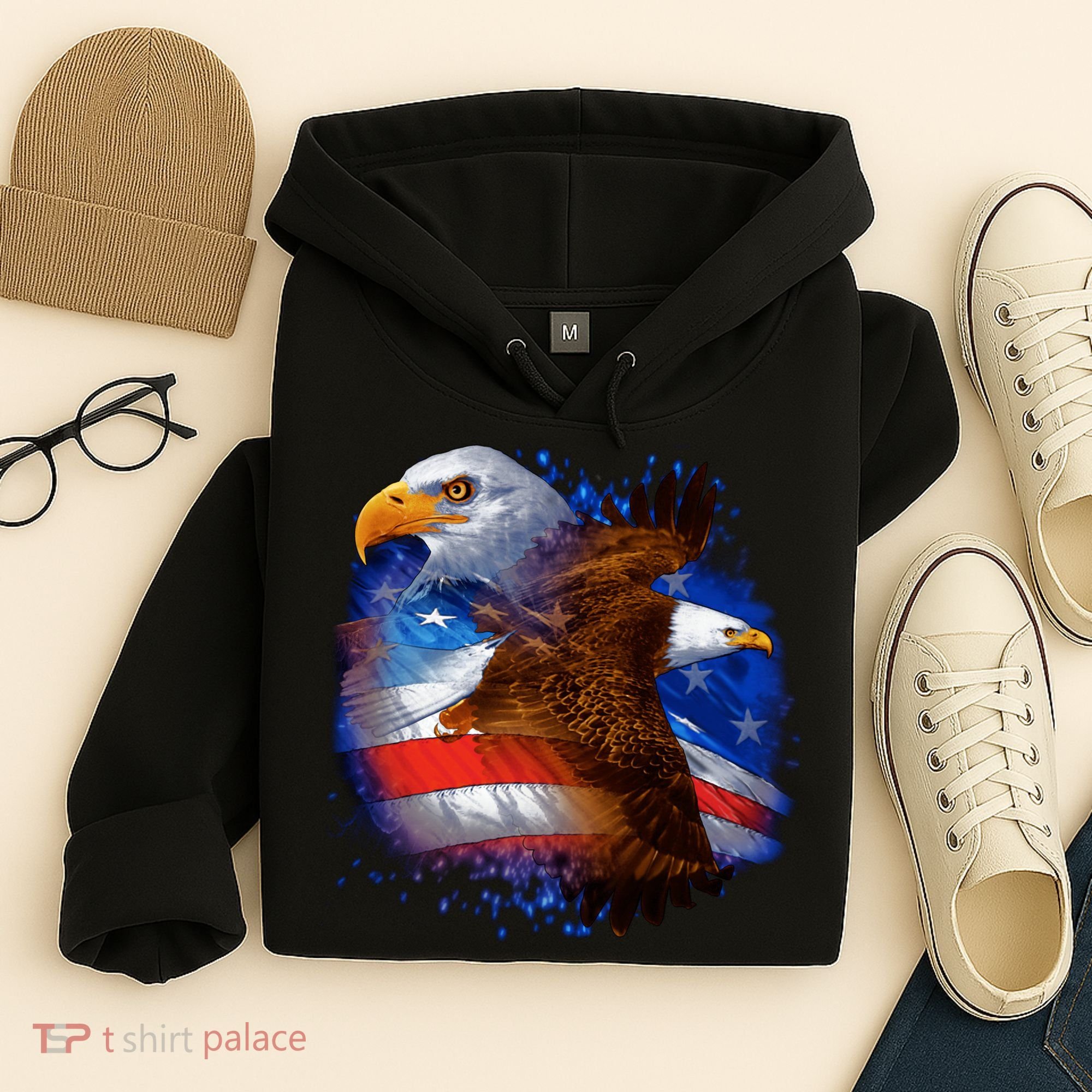 American Pride Soaring Eagle USA Hoodie