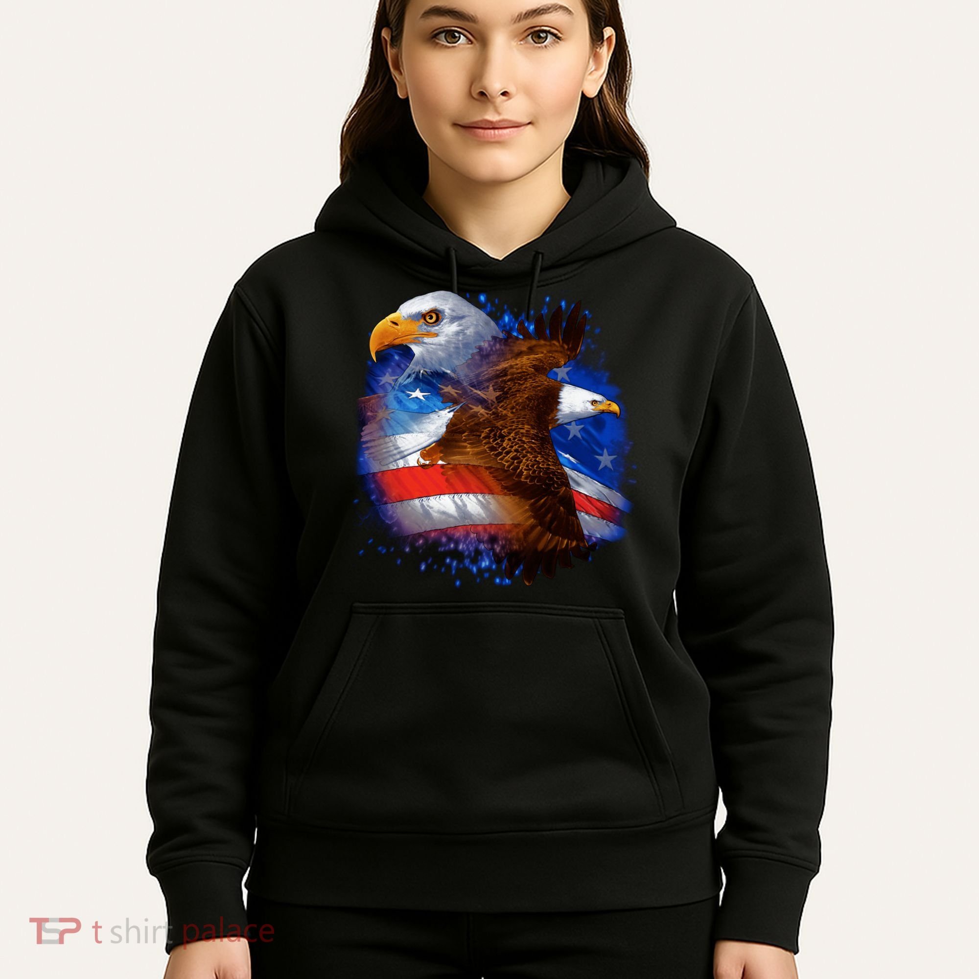 American Pride Soaring Eagle USA Hoodie