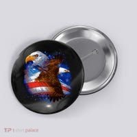 American Pride Soaring Eagle USA Button thumb 0