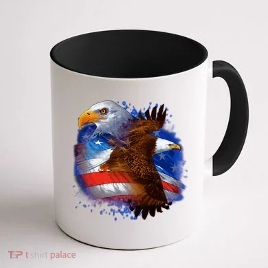 American Pride Soaring Eagle USA Coffee Mug back