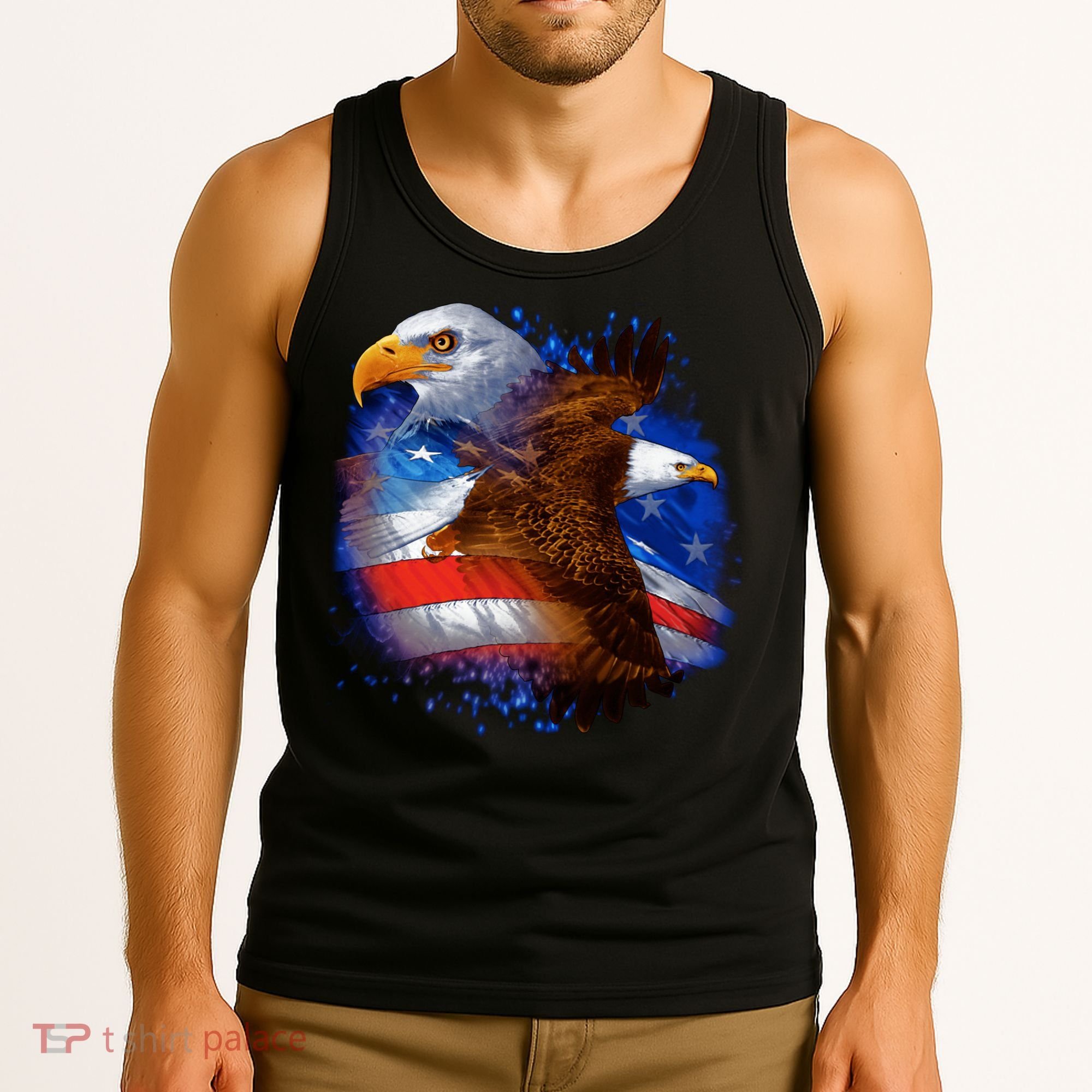 American Pride Soaring Eagle USA Tank Top