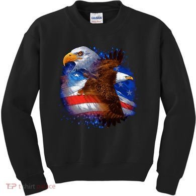 American Pride Soaring Eagle USA Kids Sweatshirt