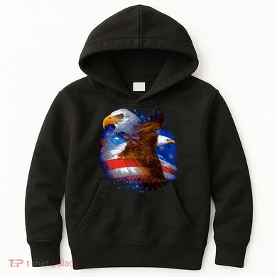 American Pride Soaring Eagle USA Kids Hoodie