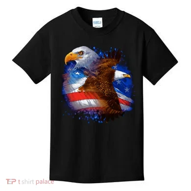 American Pride Soaring Eagle USA Kids T-Shirt