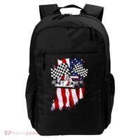 American Racing Car Flag Backpack thumb 0
