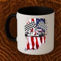 American Racing Car Flag Coffee Mug thumb 2