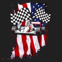 American Racing Car Flag Tumbler thumb 3