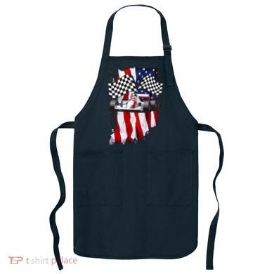 American Racing Car Flag Apron