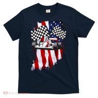 American Racing Car Flag T-Shirt thumb 0
