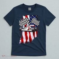 American Racing Car Flag T-Shirt thumb 5