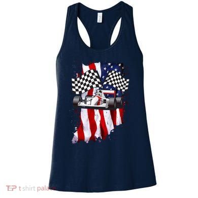 American Racing Car Flag Women's Tank Top