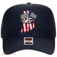 American Racing Car Flag Hat thumb 0