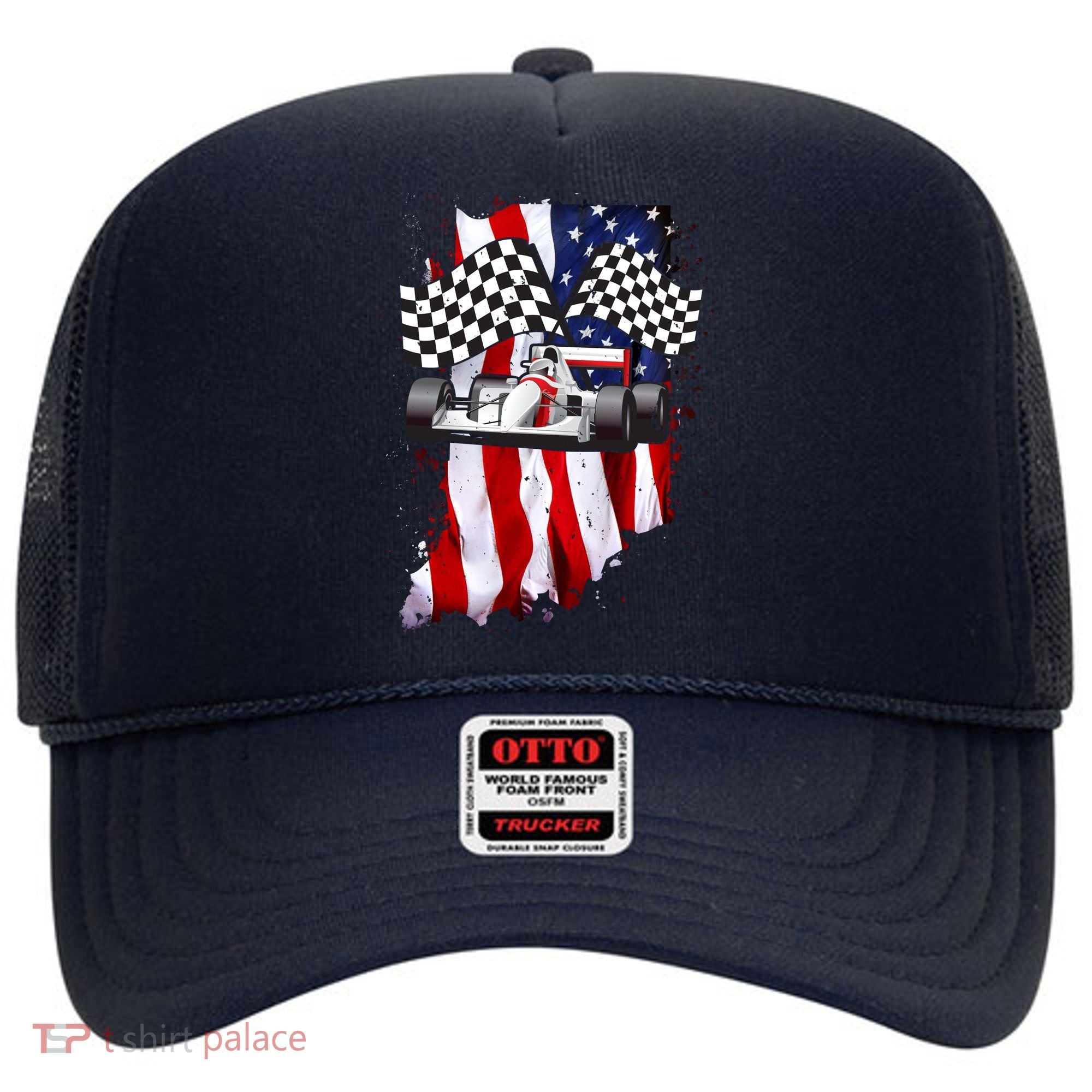 American Racing Car Flag Hat