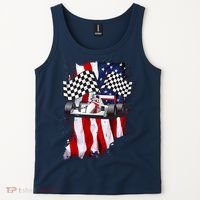 American Racing Car Flag Tank Top thumb 2