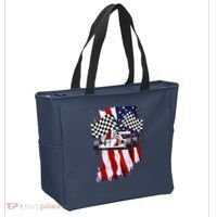 American Racing Car Flag Tote Bag thumb 2