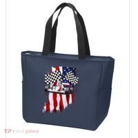 American Racing Car Flag Tote Bag thumb 3