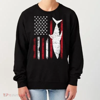 American Shark Flag Women's Sweatshirt