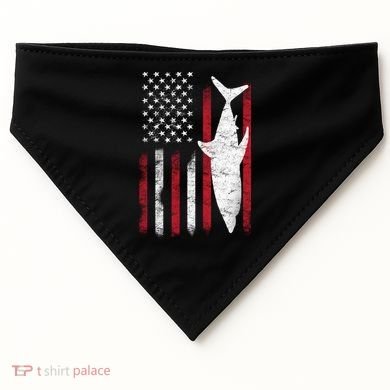 American Shark Flag USA-Made Doggie Bandana