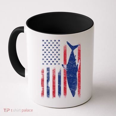 American Shark Flag Coffee Mug