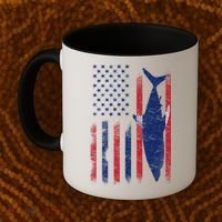 American Shark Flag Coffee Mug thumb 2
