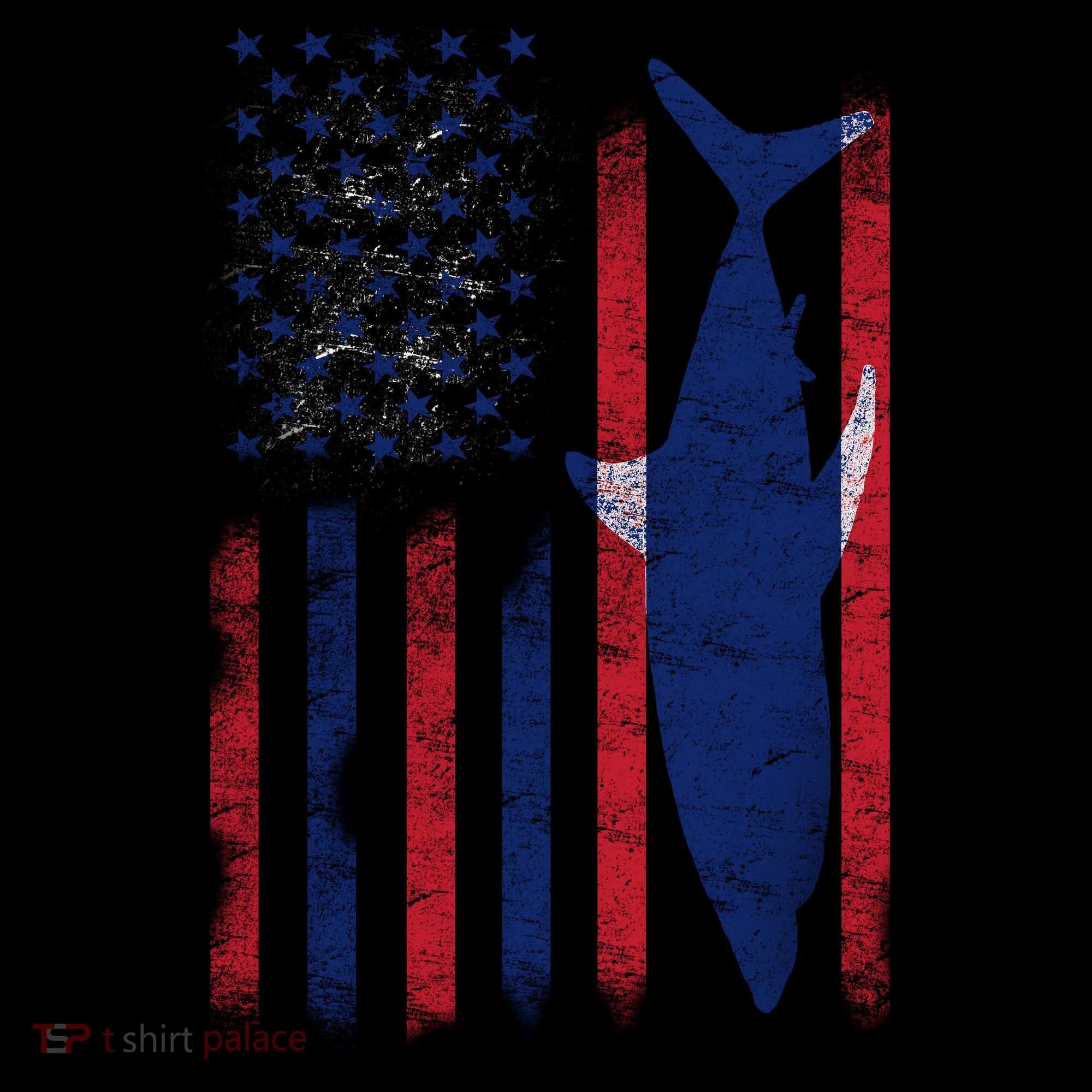 American Shark Flag Coffee Mug