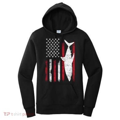 American Shark Flag Women's Hoodie