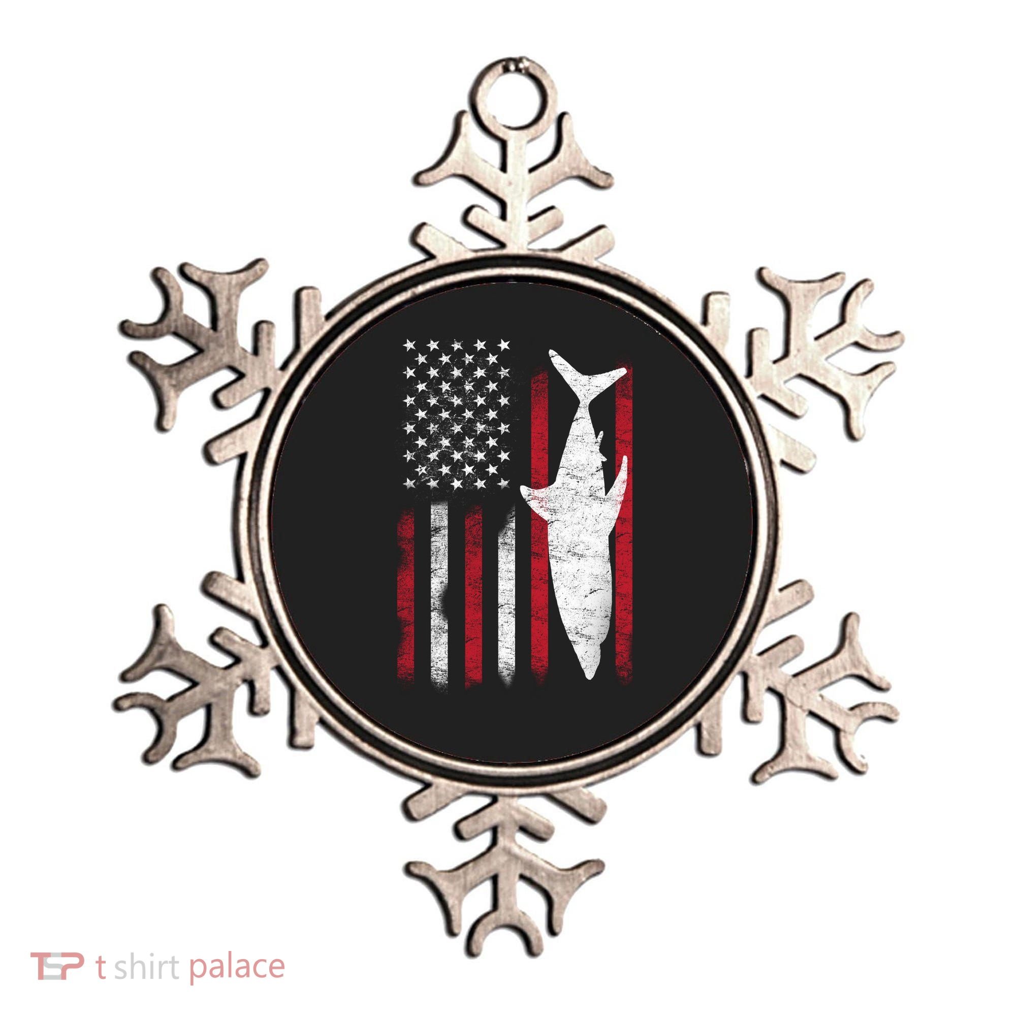 American Shark Flag Ornament