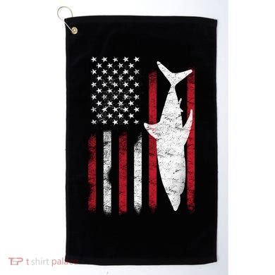 American Shark Flag Golf Towel